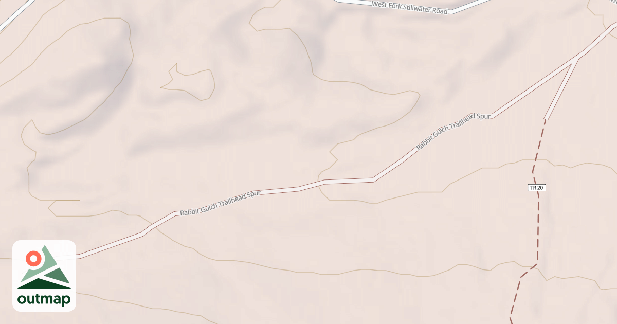 Map of RABBIT GULCH TRAILHEAD SPUR