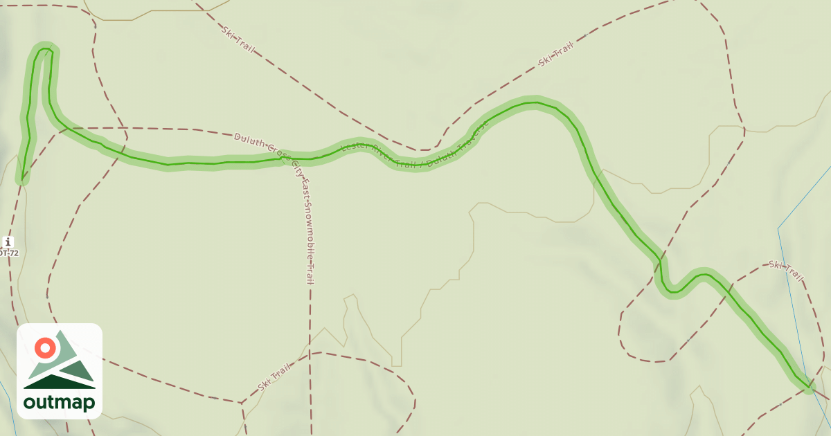Map of Lester River Trail / Duluth Traverse