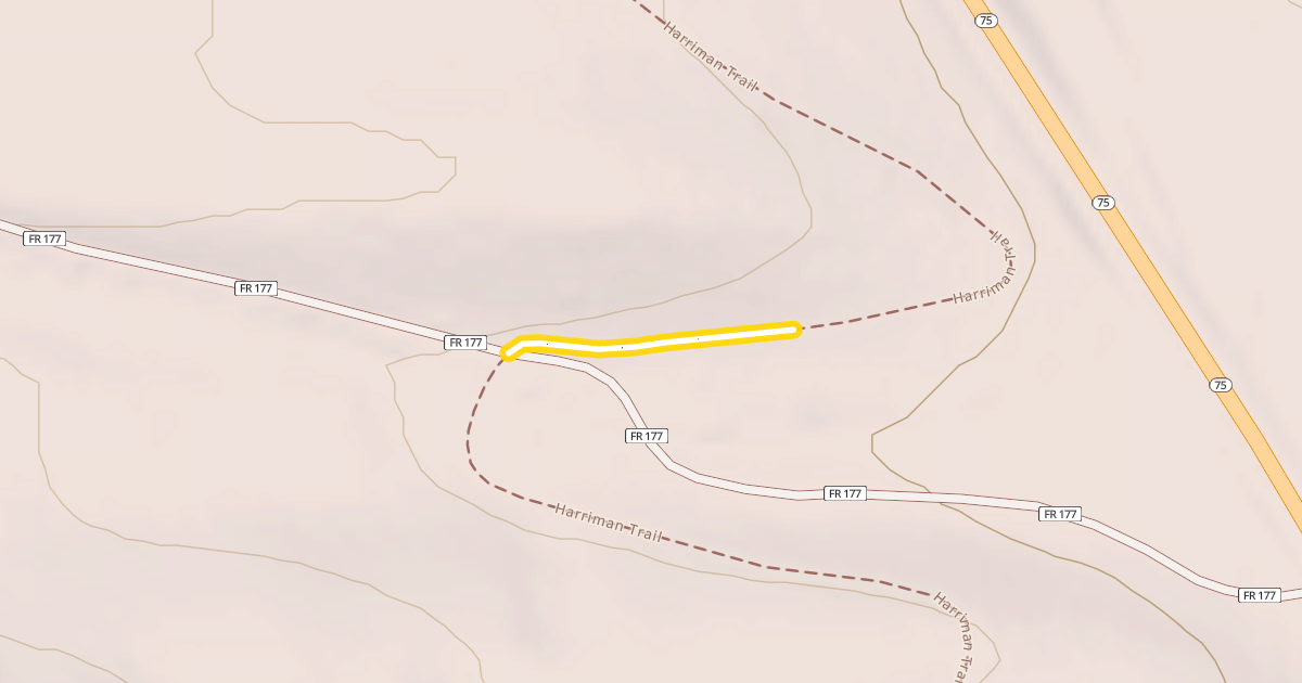 Map preview of Harriman Trail