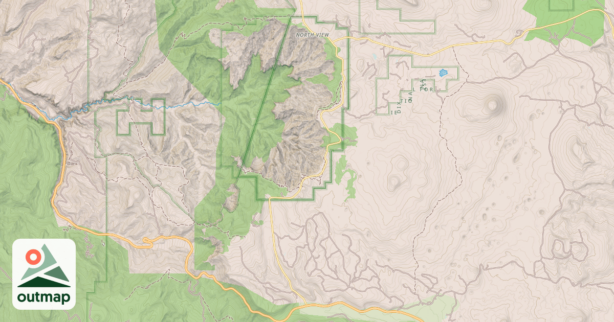Map of CEDAR BREAKS SNOWMOBILE TRAIL
