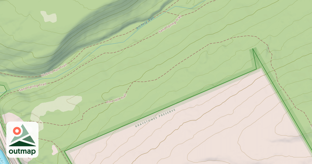 Map of Hickory Run State Park Trails