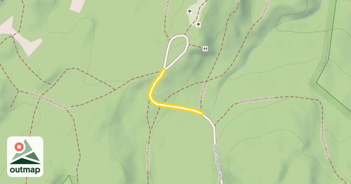 Map of Seven Fireplaces Way