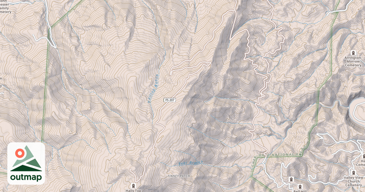 Map of HALL TOP