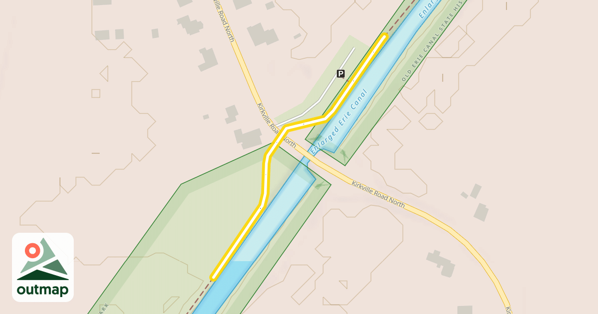 Map of Erie Canalway Trail
