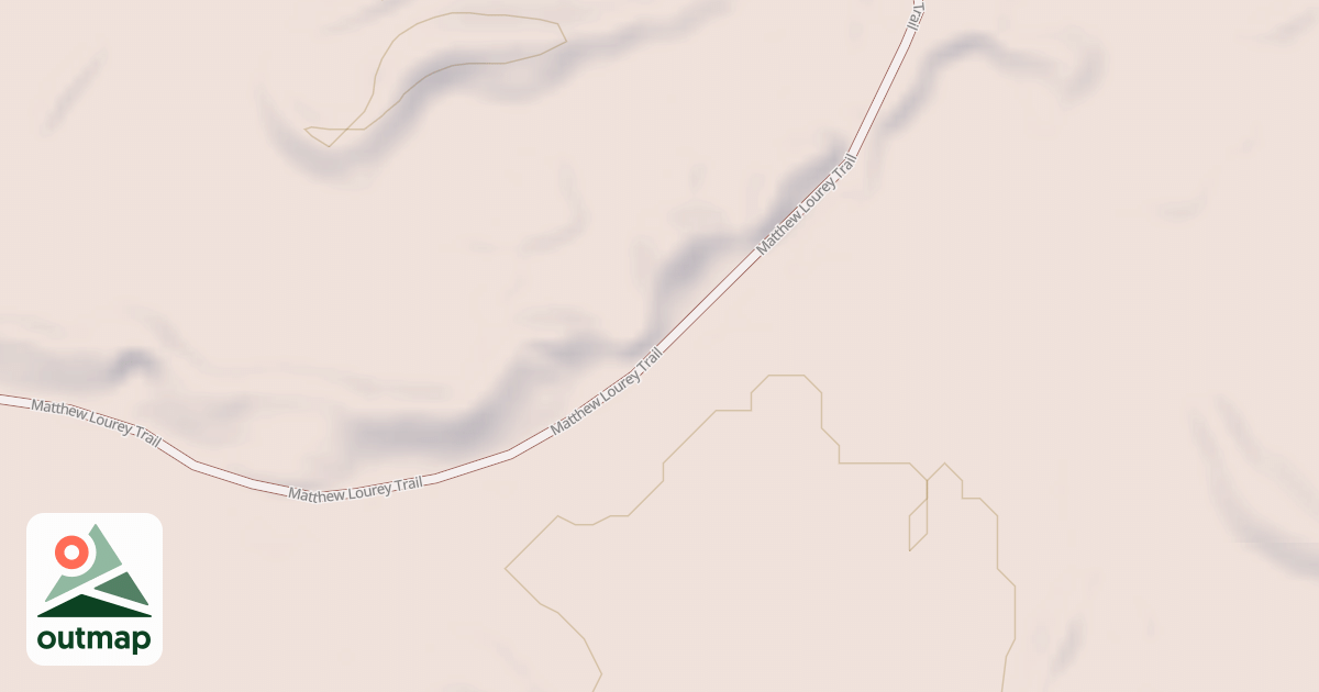 Map of Matthew Lourey State Trail