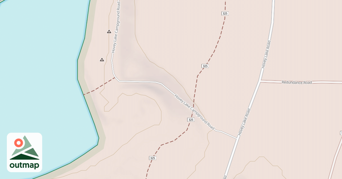 Map of HOVEY LAKE CAMPGROUND