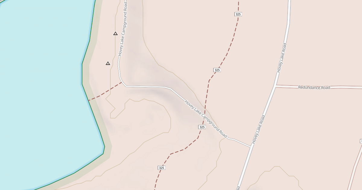 Map preview of HOVEY LAKE CAMPGROUND