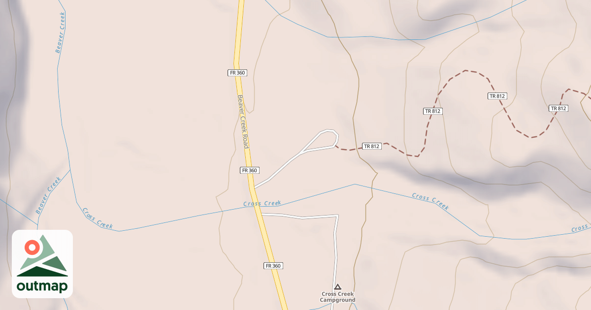 Map of CROSS CR CG SPUR