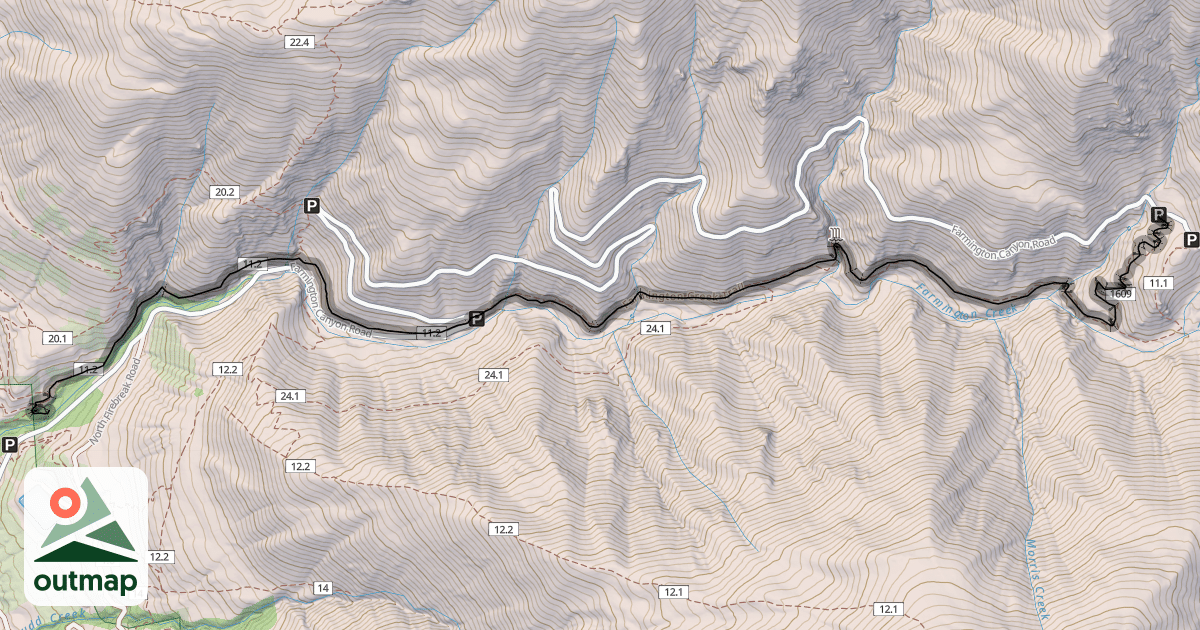 Map of Farmington Creek Trail