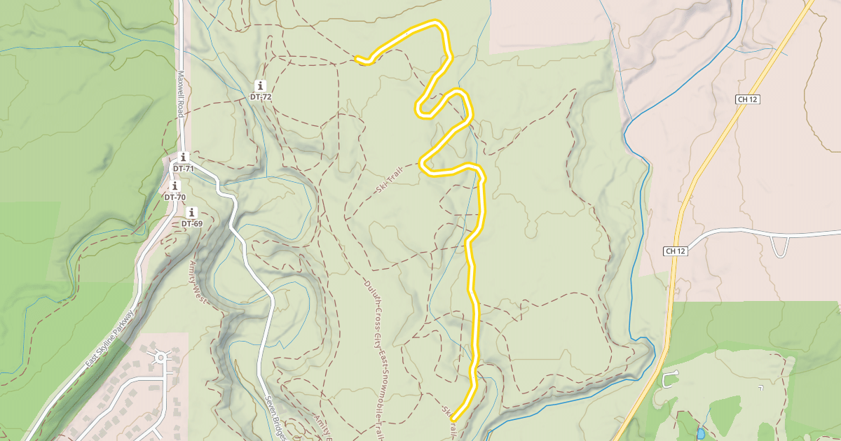Map preview of Ski Trail