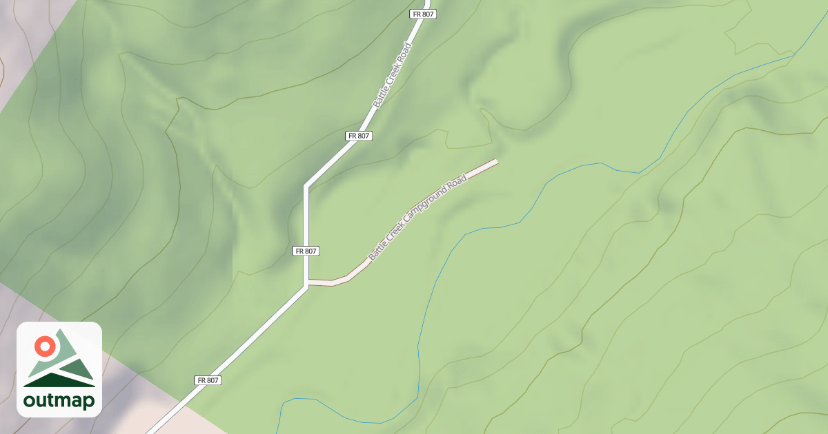 Map of BATTLE CREEK CG