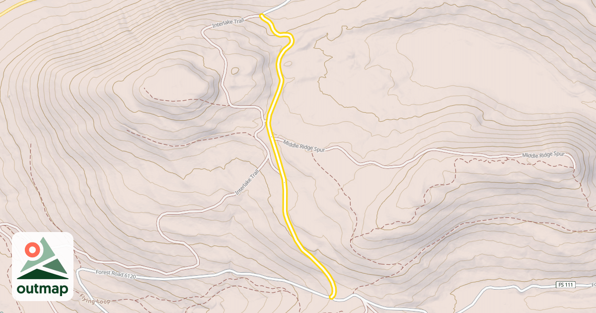 Map of Forest Road 6120