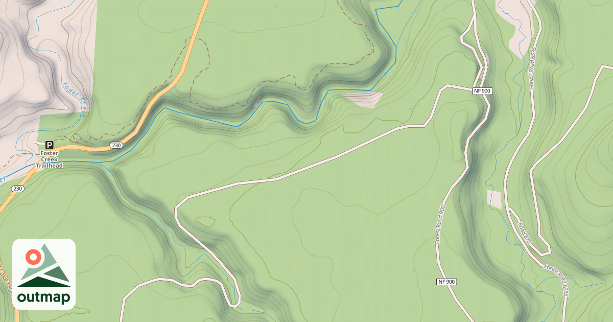 Map of OLD DIAMOND LAKE ROAD/JOHN DAY