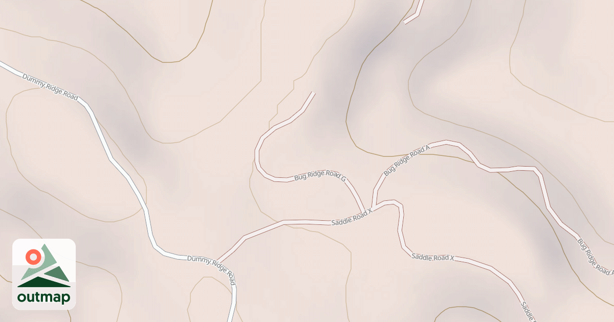 Map of BUG RIDGE G