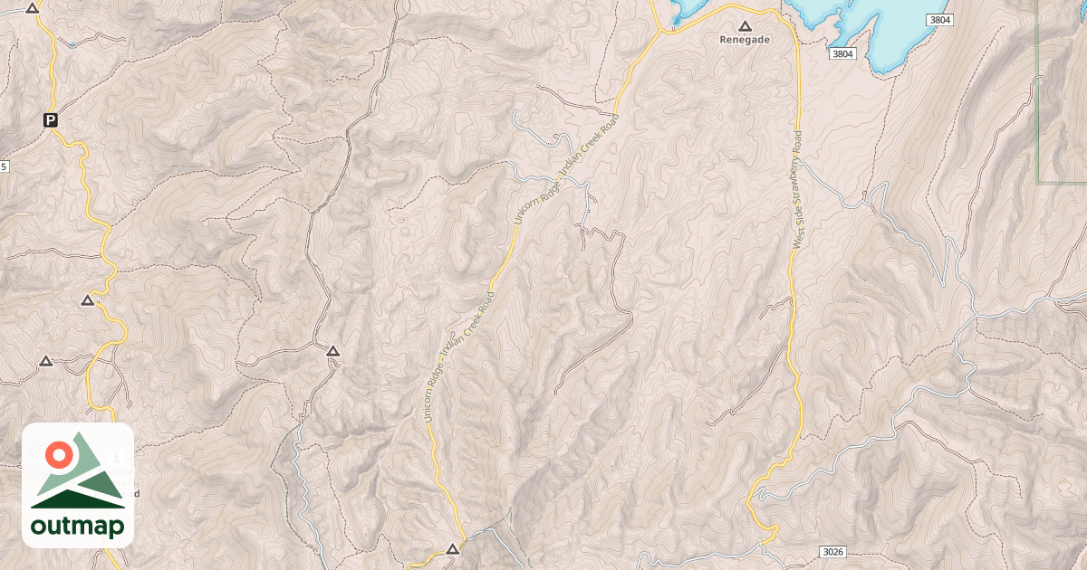 Map of Indian Creek Snomo Groomed