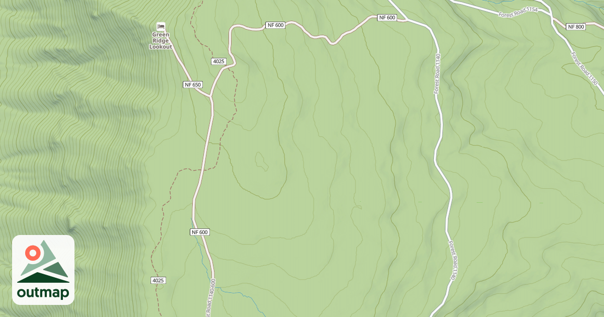 Map of GREEN RIDGE LOOKOUT