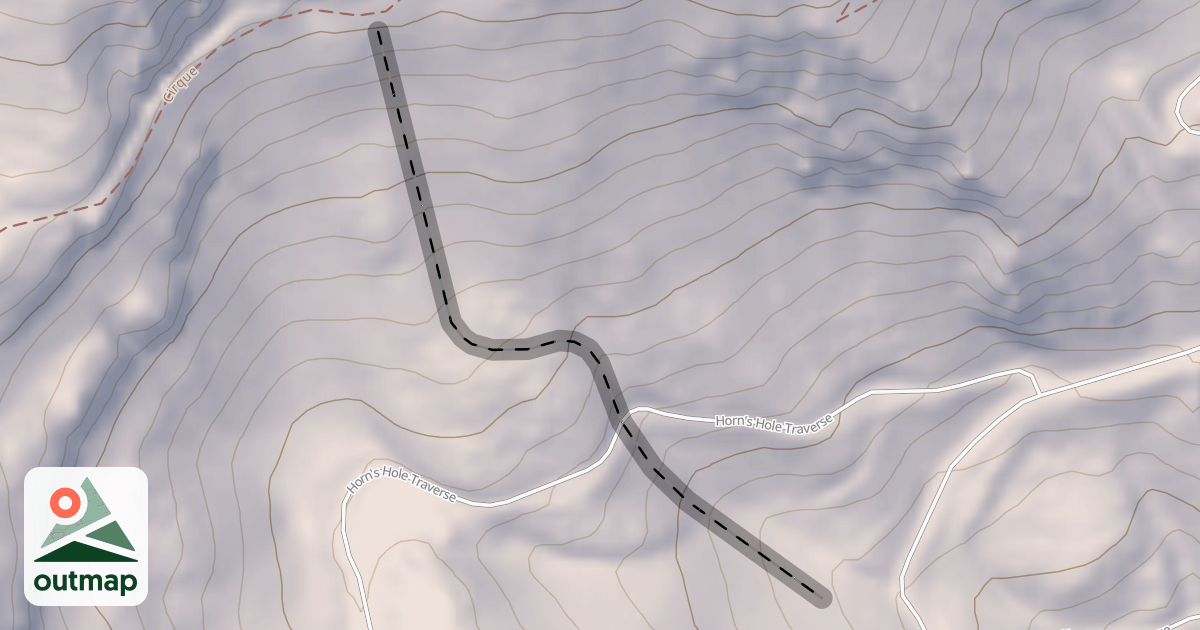 Map of Cirque Bowl