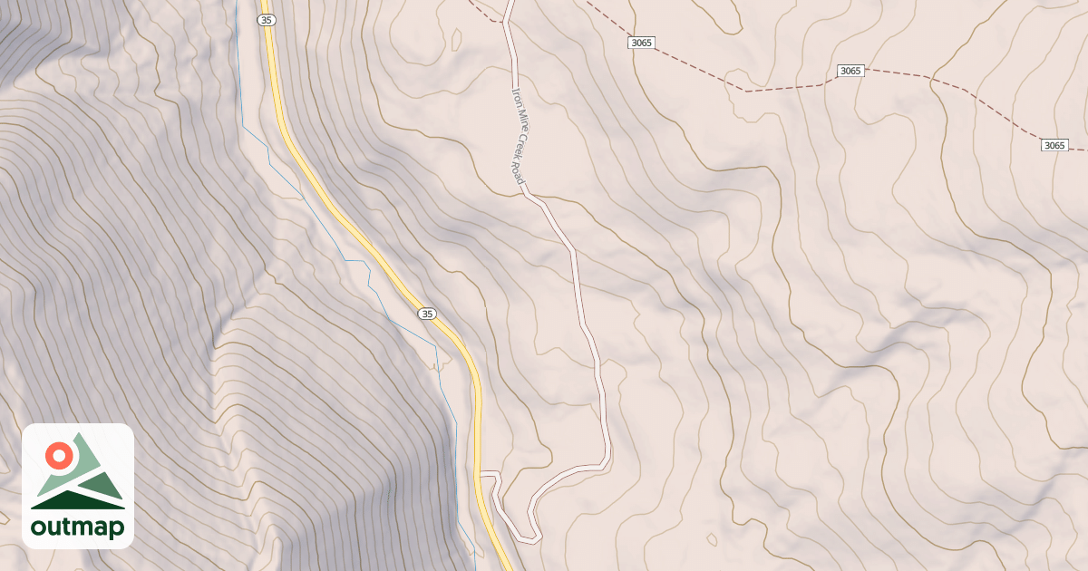 Map of IRON MINE TRAIL