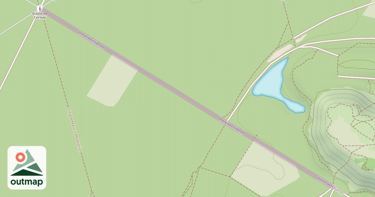 Map of Dreve des Champs