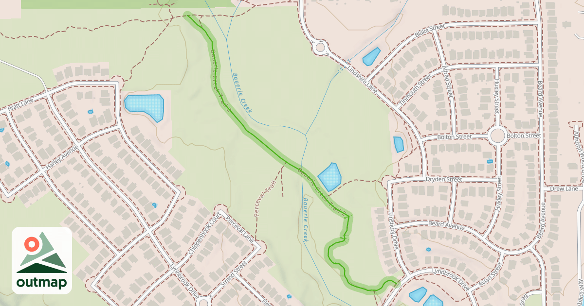 Map of Bauerle Creek Trail 2