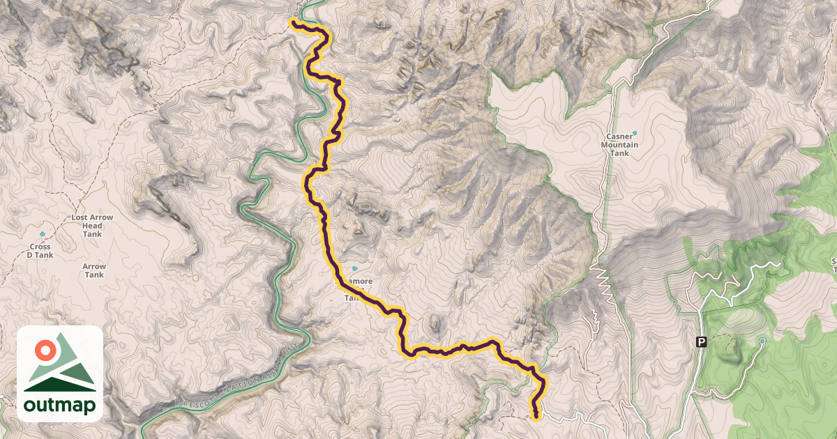 Map of Dogie Trail