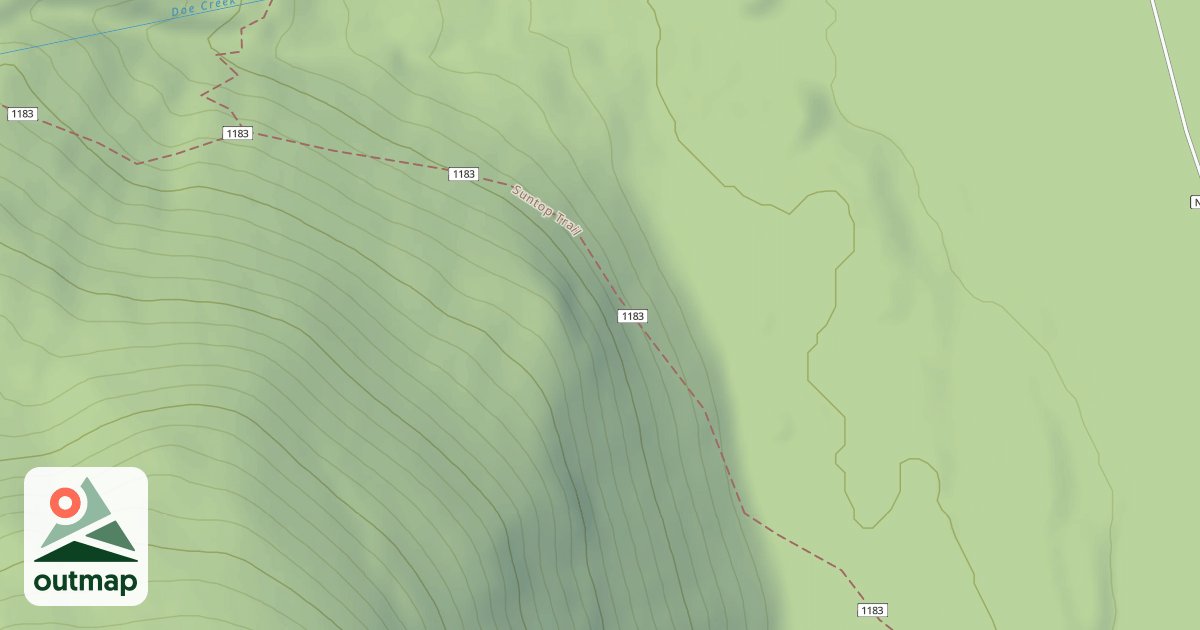 Map of Suntop Trail