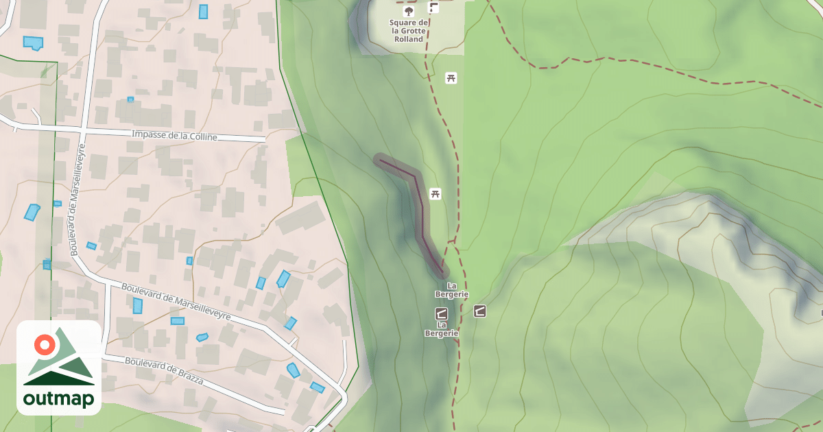 Map of La Bergerie
