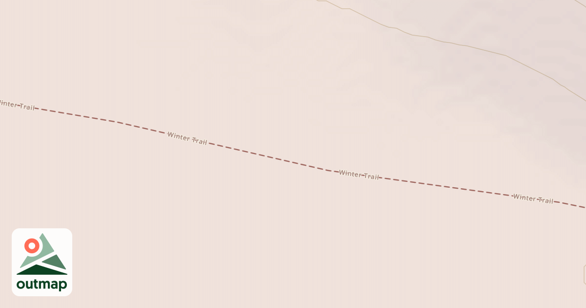 Map of Willow to Nome Winter Trail
