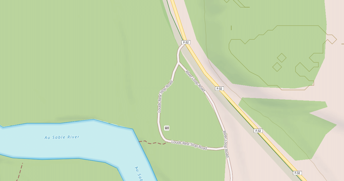 Map preview of LOUDS REST STOP