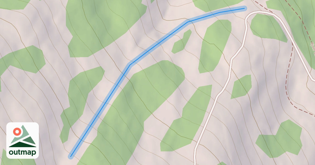 Map of Lower Harry's Hollow