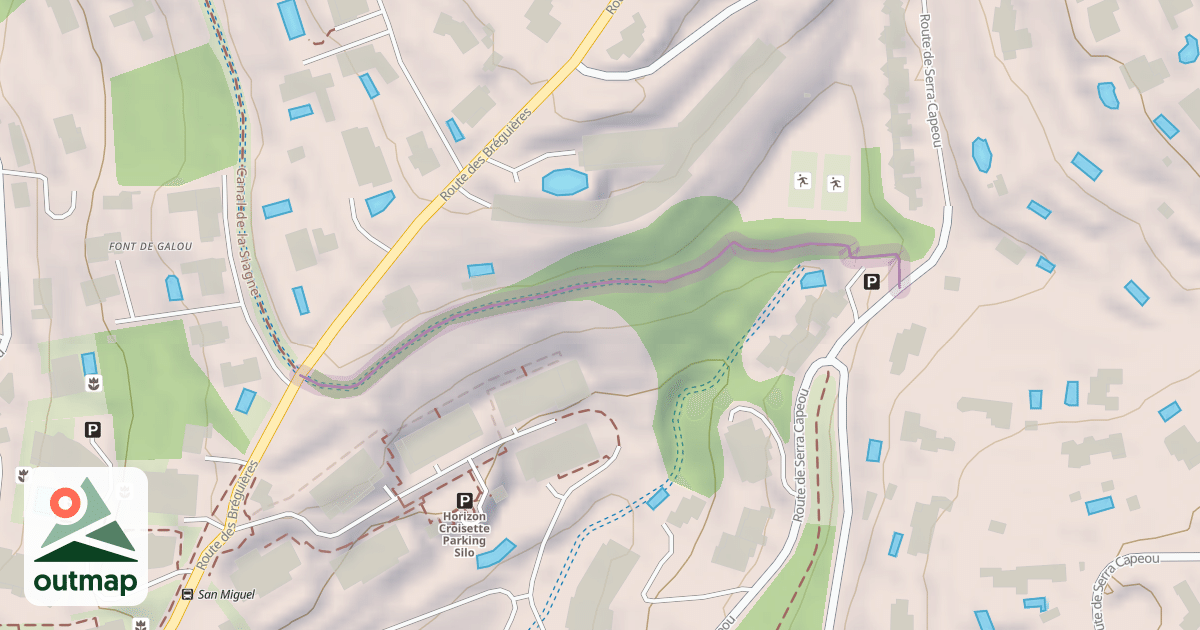 Map of Canal de la Siagne