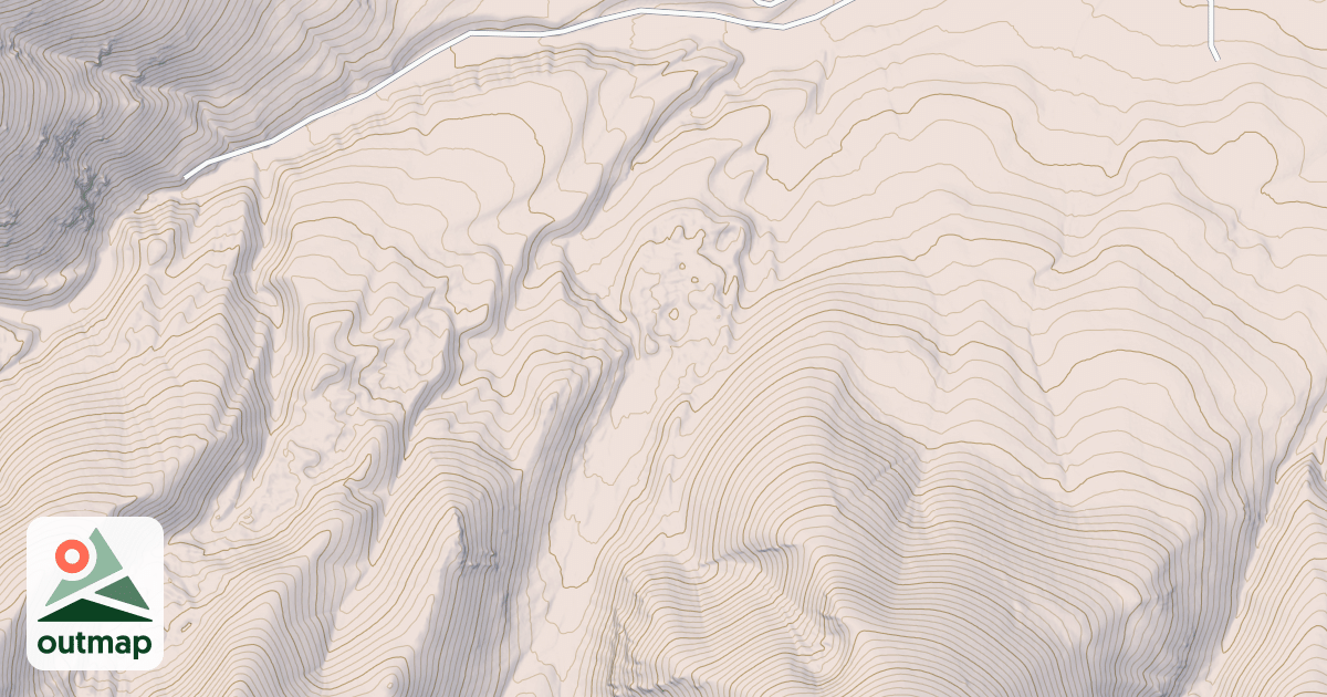 Map of BELL MOUNTAIN CANYON