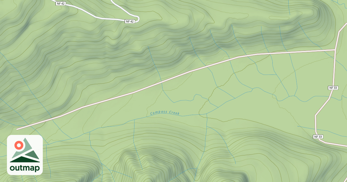 Map of COMPASS CREEK