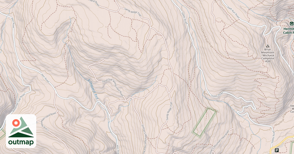 Map of Michaux State Forest – Snowmobile Trail System (Southern)