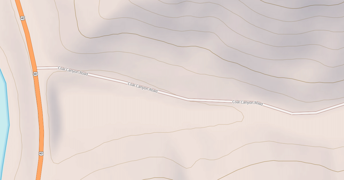 Map preview of COAL CANYON