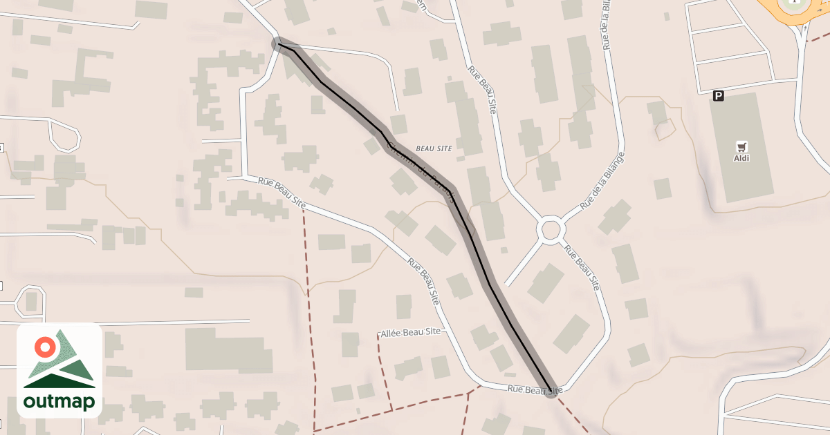 Map of Chemin du Paradis