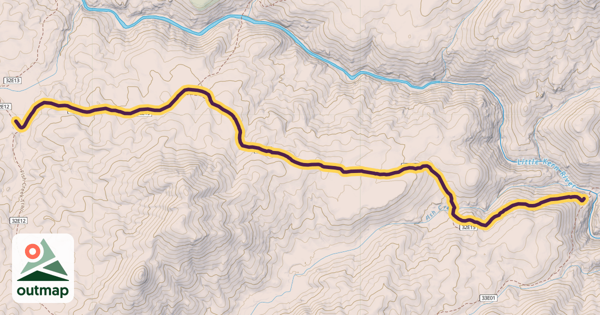 Map of Grey Meadow Trail