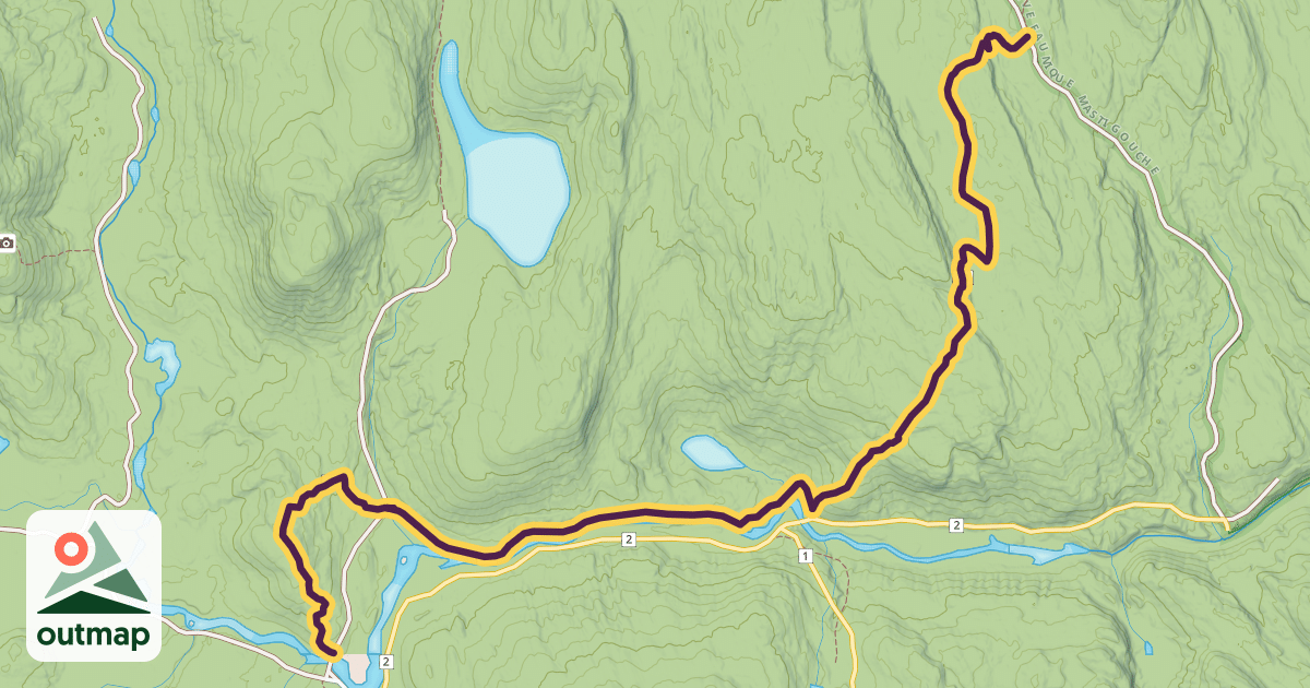 Map of Sentier des Nymphes