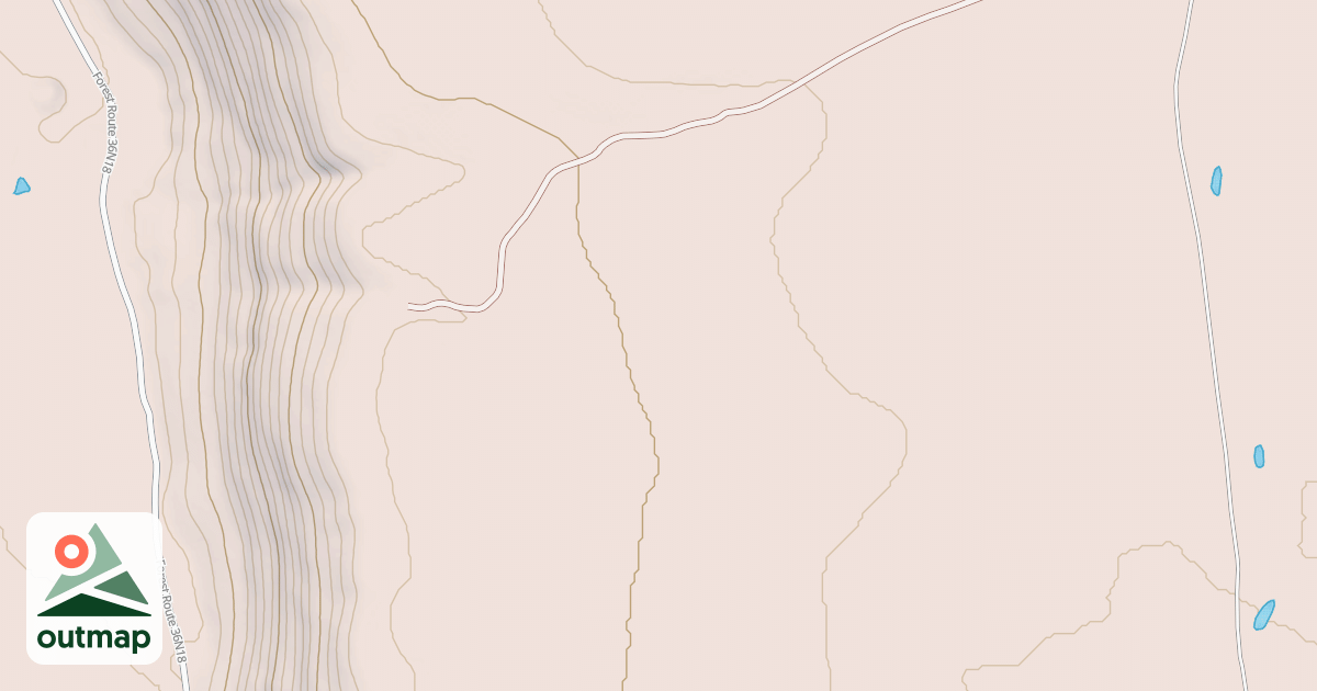 Map of BUTTE RIM SPUR