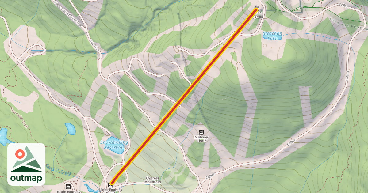 Map of Lions Express Quad
