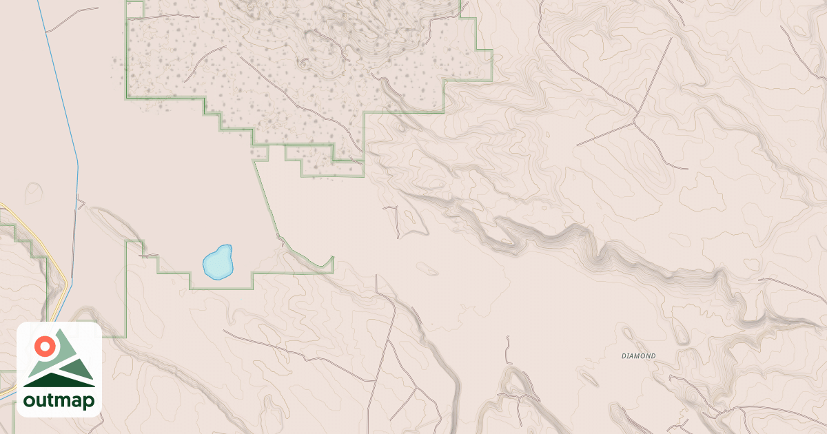 Map of Desert Trail  (Unmarked)