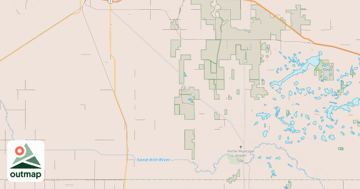 Map of Agassiz Recreational Trail: Polk County