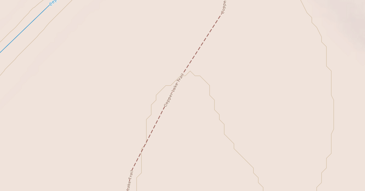 Map preview of Copper Lake Trail