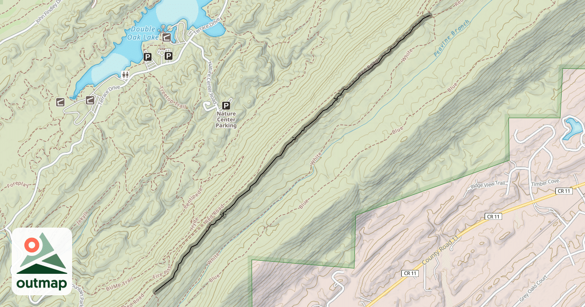 Map of West Ridge Trail