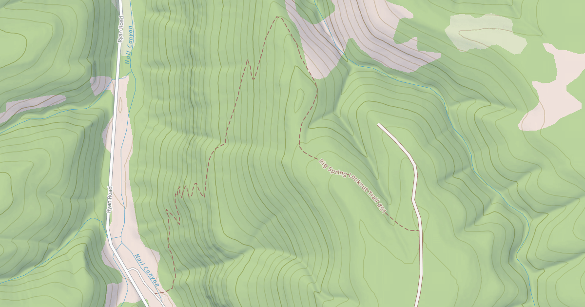 Map preview of BIG SPRING LOOKOUT