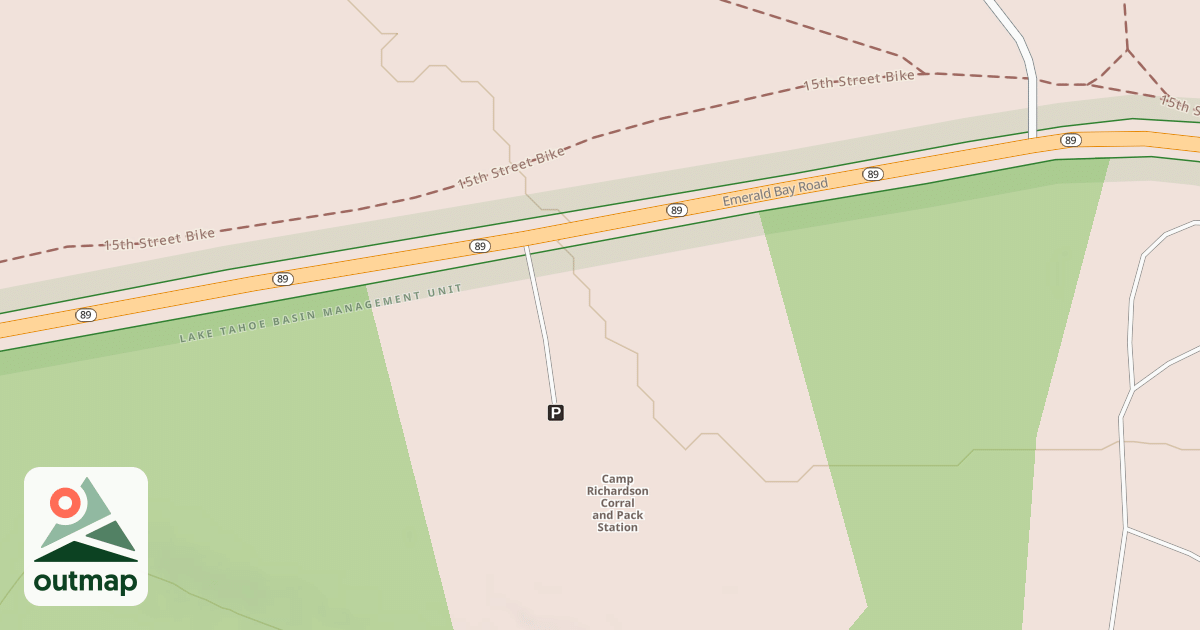 Map of CAMP RICHARDSON CORRAL