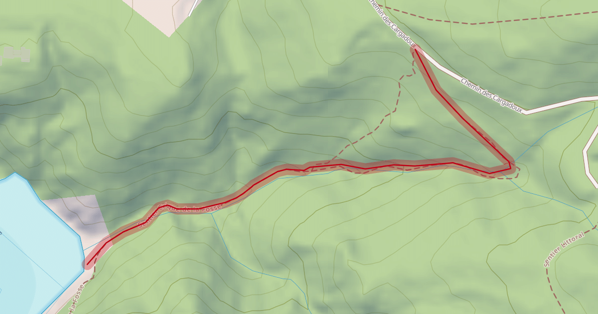 Map preview of Sentier Crique de la Fosse