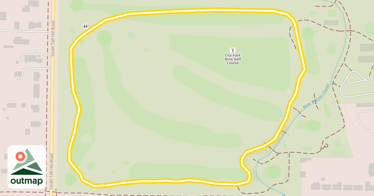 Map of City Park Ski Loop