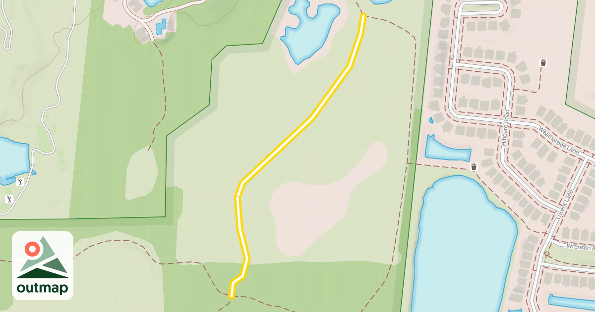Map of Bluebird Trail in DuPage