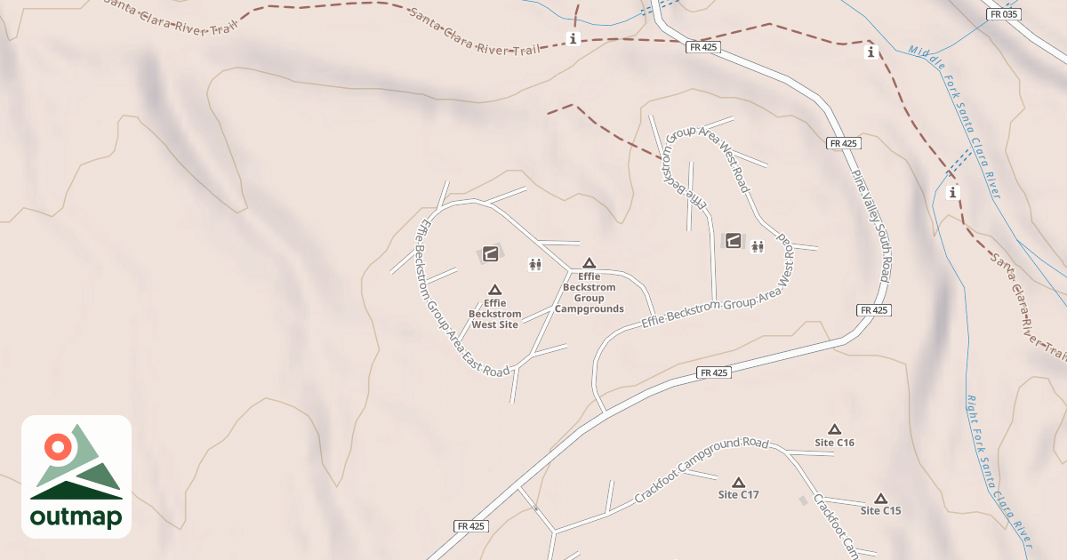 Map of EFFIE BECKSTROM GRP AREA EAST